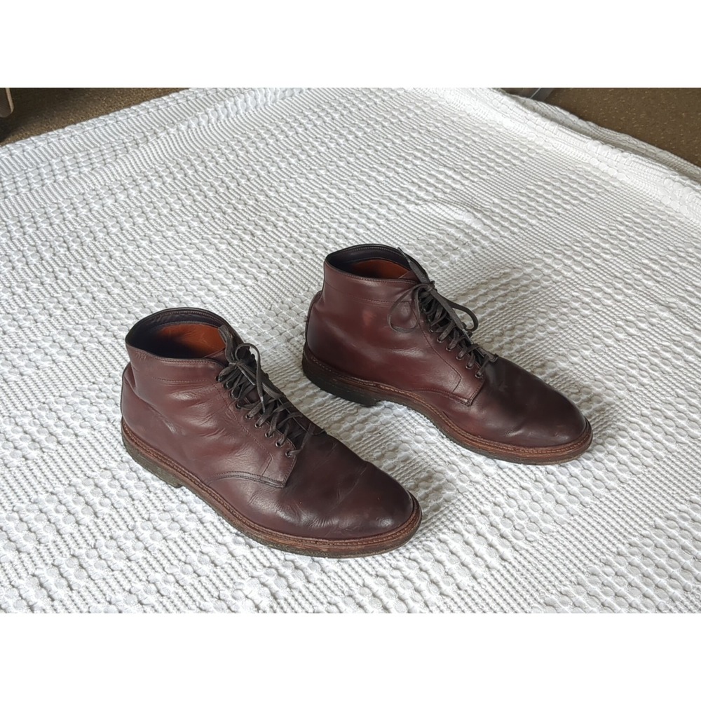 Alden Roy Leather Boots Crepe Sole USA Made Restored Sz 13? Lace Up